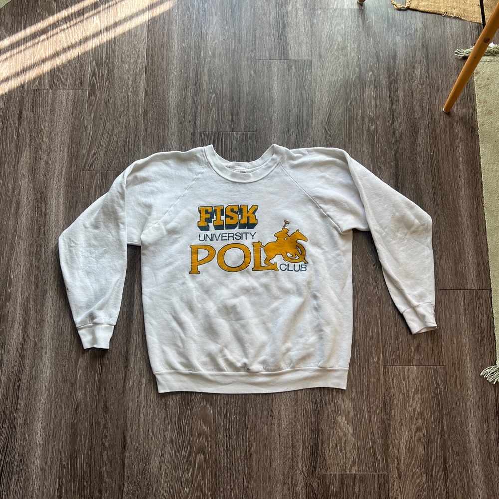 vintage 80s fisk university crewneck